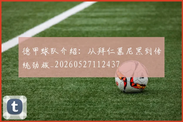 德甲球队介绍：从拜仁慕尼黑到传统劲旅_20260527112437